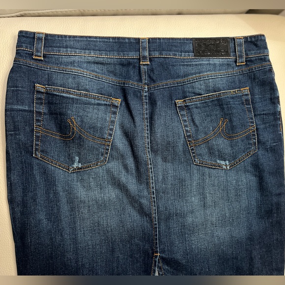 NWT - Ice Iceberg Women’s Denim Midi Skirt - Size 48 / XL - Picture 8 of 12